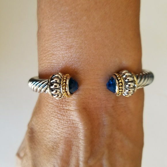 Brand new Silver bracelet,  Aquamarine stone - Picture 4 of 7